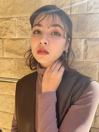 ミディアム パーマ ショート/ボブ オオタダイスケのヘアスタイル