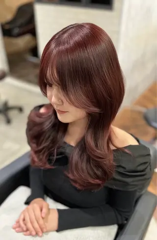 ロング Zina博多店 CHIHIRO🐄*のヘアスタイル