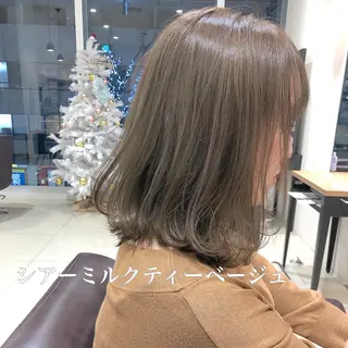 ミディアム 横浜ブリーチムラ直し ハイトーン/ブリーチのヘアスタイル