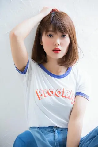 ショート 所渉/韓国レイヤー /ウルフカットのヘアスタイル