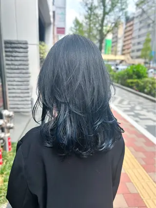 ミディアム カラー 顔周りレイヤー/ボブ 銀座✨中野まさひろのヘアスタイル