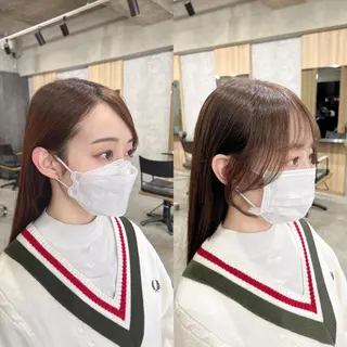 ロング カラー 韓国レイヤー/ 顔周り💕田中将吾のヘアスタイル