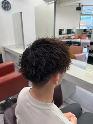 ショート メンズ メンズ/パーマ/ 京都駅/井上光のヘアスタイル