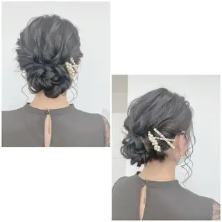 セミロング ヘアアレンジ GRANLUSSO 〜グランルッソ駅前店所属・木口 嘉美のヘアスタイル