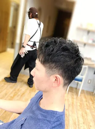 ショート メンズ 菅原 綾のヘアスタイル