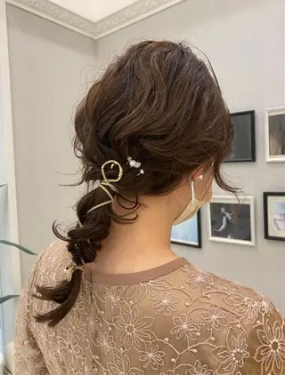 ロング ヘアアレンジ Ash 銀座店所属・骨格補正カット /マンツーマン/のヘアスタイル