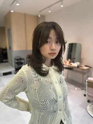 セミロング カラー ✂️似合わせの魔術師 石田一樹✂️のヘアスタイル