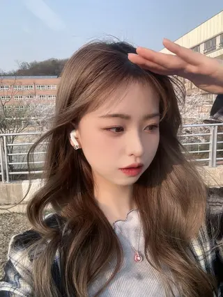 ロング カラー 韓国美容師（狎鴎亭） 本場韓国ヘア🇰🇷のヘアスタイル