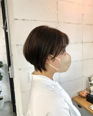 ショート やりすぎないパーマ ニュアンスパーマのヘアスタイル