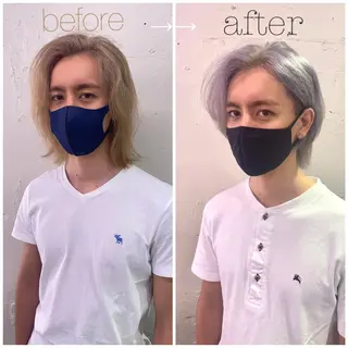 カラー メンズ インナーカラー🫶 オタク美容師 山本のヘアスタイル