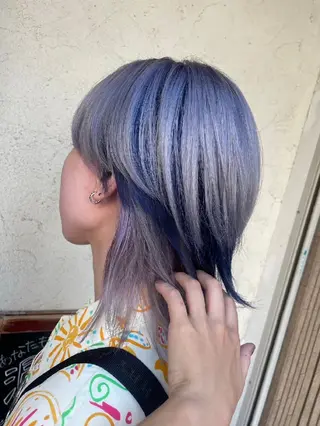 カラー 束感まつぱ🥑🤍 NATUKI🤍のマツエク・マツパデザイン