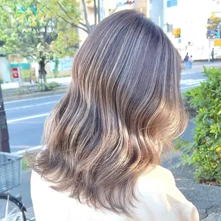 ミディアム カラー ボブ/韓国ボブ/ブリ ーチ/鈴木康平のヘアスタイル