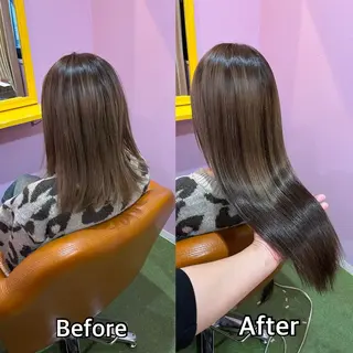 ロング シール+ちび編み込み エクステ梅田🐨のヘアスタイル