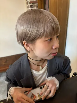 ショート sea's所属・ヒラカホ/矢場町/ ブリーチ/似合わせのヘアスタイル