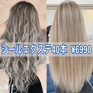 ロング カラー ヘアアレンジ Device ディバイスのヘアスタイル