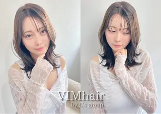 ミディアム カラー ヘアアレンジ VIMhair天神所属・VIMhair 天神店のヘアスタイル