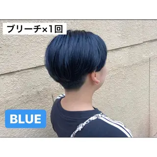 ショート カラー パーマ ヘアアレンジ ♡透け感カラー 大賀哲平♡のヘアスタイル