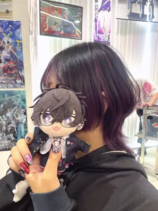 ショート カラー 💖推しカラー💖 オタク美容師✂ゆづきのヘアスタイル