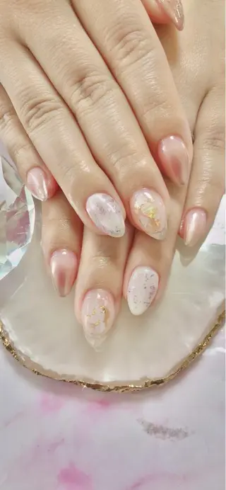 セミロング カラー キッズ ネイル マツエク・マツパ 💎ビューティサロン 湘南　RIRAN💎のネイルデザイン