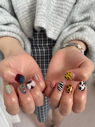 ネイル 束感まつ毛/ネイル/ LED♥KIRARAのマツエク・マツパデザイン