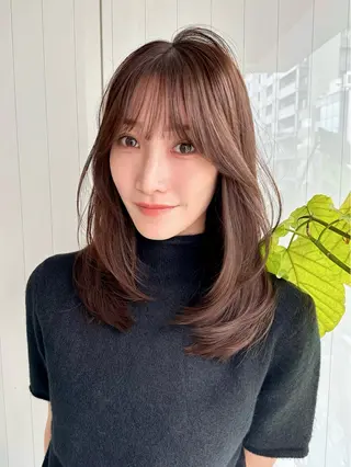 ミディアム 韓国ヘア✨美髪矯正✨ 渋谷 etoraのヘアスタイル