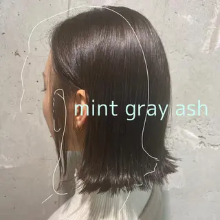 ミディアム カラー ヘアアレンジ 赤味消し.髪質改善 🌿𝘠𝘜𝘙𝘐のヘアスタイル