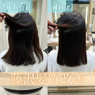 セミロング パーマ 艶カラー/暖色カラー /透明感/ryutoのヘアスタイル