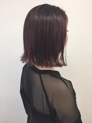 ショート カラー 色白に見える暗髪 梅田・増田のヘアスタイル