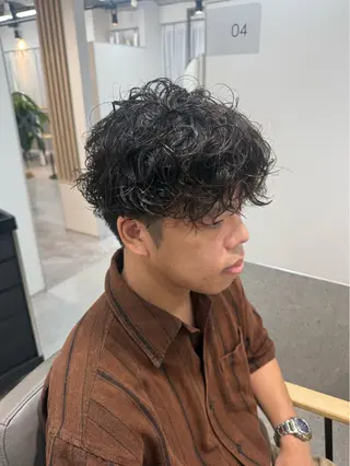 パーマ メンズ 川﨑 未稀のヘアスタイル