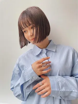 ショート カラー ヘアアレンジ 🧨ブリーチー×ボブ レイヤー💎じゅえるのヘアスタイル