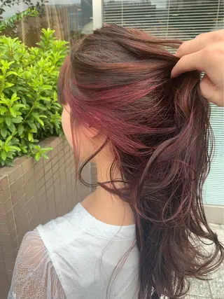 ロング カラー 🌈re-room EIKI🇰🇷のヘアスタイル