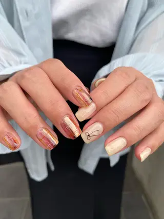 ネイル 草加ニュアンスネイル 🌚hersのネイルデザイン