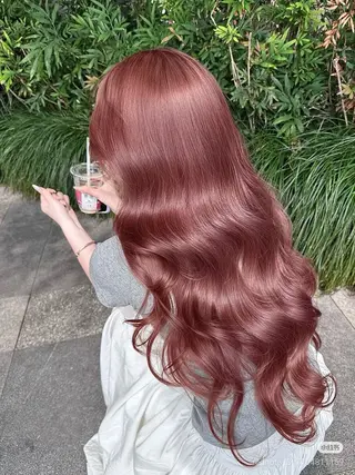 ロング 💗韓国暖色ヘア NO.1💗🪽のヘアスタイル