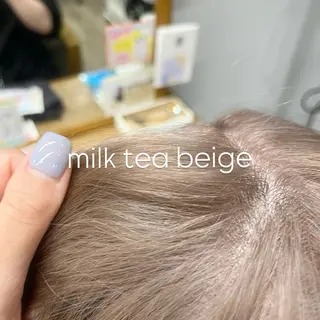 セミロング カラー lucina ヒヨリのヘアスタイル