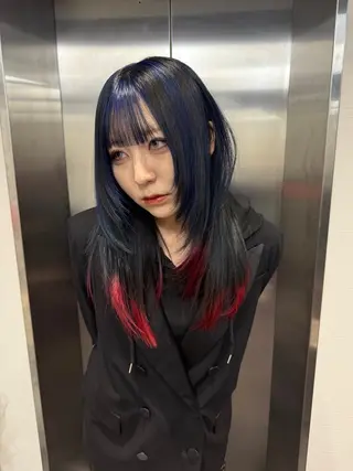 ロング カラー Null所属・残留しないハイトーン 🎀マホのヘアスタイル