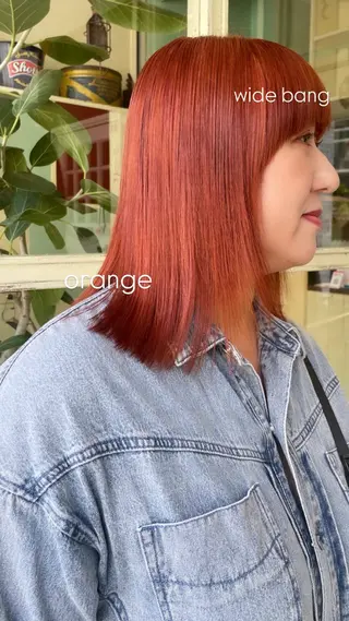 ミディアム カラー sourire  西大分所属・Sourire西大分 ☘️いけだ　あおいのヘアスタイル