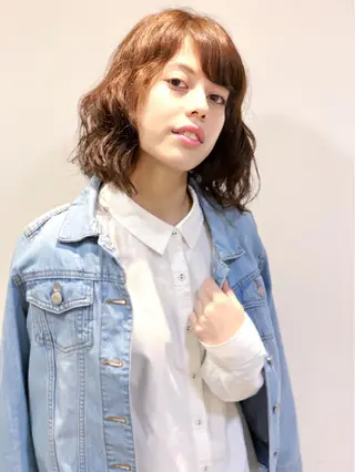 ショート カラー パーマ ディレクター ノナカのヘアスタイル