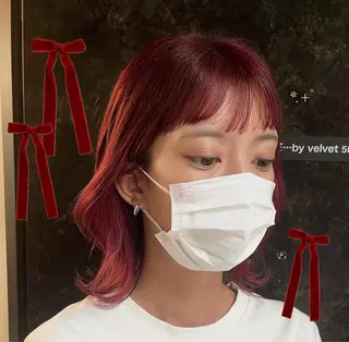 カラー 博多/ ブリーチ/暖色/色味のヘアスタイル