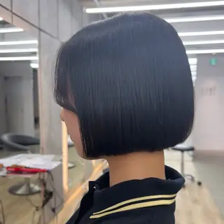 ミディアム 髪質改善✨縮毛矯正 ショートボブ/ともきのヘアスタイル