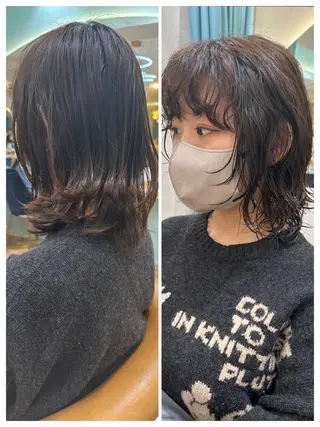 ミディアム 🛑柔らか透明感 カラー🛑大谷のヘアスタイル