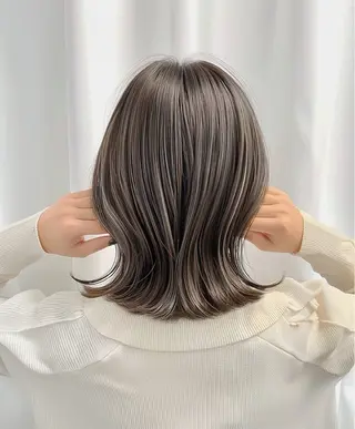 ミディアム カラー ハイライトデザイン 特化/表参道/みづきのヘアスタイル