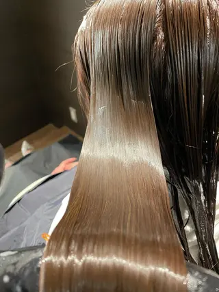 ロング ヘアアレンジ ハイトーン/ウルフ /レイヤー/坂野幸伸のヘアスタイル