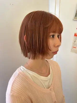 ミディアム カラー maho/ブリーチ なし垢抜けカラー♡のヘアスタイル