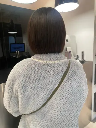 ショート パーマ riria/ボブ /ブラウンカラー🎀のヘアスタイル