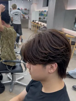 カラー パーマ メンズ 🌀ソヘル/シャドウ ✨/メンズパーマ/栄のヘアスタイル