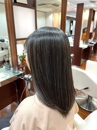 カラー 🪞透けヘア髪質改善 艶ベージュ/nagiのヘアスタイル