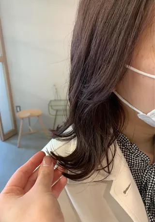 ミディアム chihale 富樫莉香のヘアスタイル