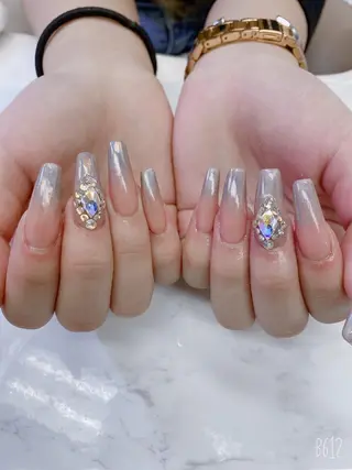 ロング JNA認定講師🌸 RIEのネイルデザイン