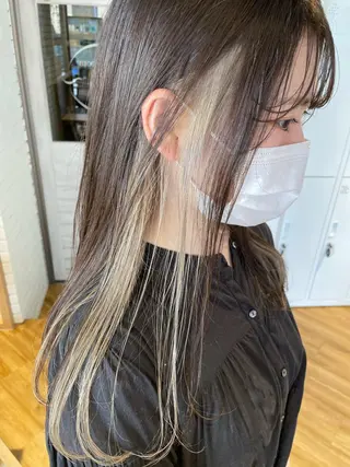 ロング カラー 杉村 未来のヘアスタイル
