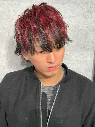 カラー メンズ メンズパーマ特化 勝毛広貴のヘアスタイル